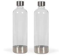 Set de 2 bouteilles de gazéification - LIVOO - DOM464AC1 - 2 x 1L - Compatible LIVOO DOM464 - Bouteille en PET
