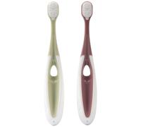 Lot de 2 brosses à dent bébé silicone 2ème âge
