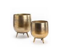 Set de 2 cache pots or - Amadeus - Or - Aluminium