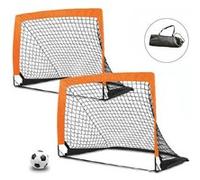 Set de 2 cages de foot 120x90cm - Modèle Challenge Orange G