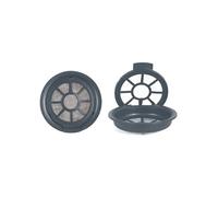 Set de 2 capsules réutilisables pour senseo en plastique et acier inoxydable gris - -
