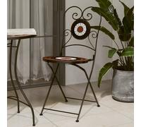Set de 2 chaises mosaïque en terre cuite Ensemble chaises de jardin vidaXL