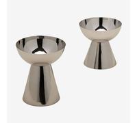 Set de 2 chandeliers en acier inoxydable Silentinan Acier inoxydable brillant