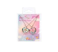 Set de 2 colliers bff coeurs