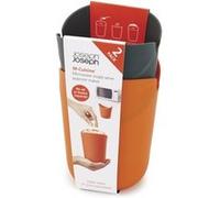 Joseph Joseph M-Cuisine - Set de 2 Cornets à Popcorn Micro-Ondes en silicone - Orange/Gris