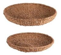 Set de 2 coupes en jonc de mer 38 et 45 cm - Table Passion - Marron - Fibre Naturelle marron G