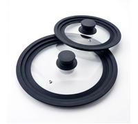Set de 2 couvercles de cuisson 16/20 cm et 24/28 cm en verre et silicone Fackelmann Divers