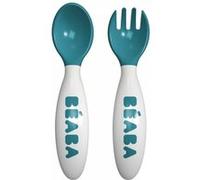 Set de 2 couverts bébé ergo 2ème âge blue - beaba BLUE, Bleu G