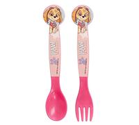 SET DE 2 COUVERTS POUR ENFANTS. EN PLASTIQUE SANS BPA | PAW PATROL GIRL SKETCH ESSENCE