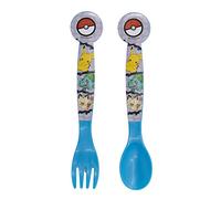 SET DE 2 COUVERTS POUR ENFANTS. EN PLASTIQUE SANS BPA | POKEMON DISTORSION