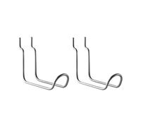 String Set de 2 crochets doubles verticaux String Outdoor acier inoxydable lxHxP 4.5x10x12cm