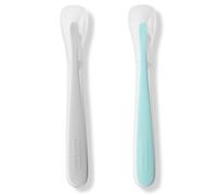 Set de 2 Cuillères en Silicone Gris-Vert