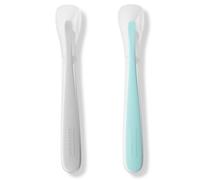 Set de 2 Cuillères en Silicone Gris-Vert