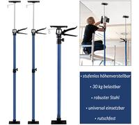 MONZANA® Set de 2 étai de porte/soutien acier réglable en hauteur 115-290cm max. 30kg bricolage atelier maison garage étai soutien télescopique