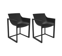 Set de 2 fauteuils Wall Street WxHxD 57x80x53cm