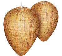 Set de 2 Faux nid de guêpes Gardigo en Tissu | Nid de guêpes Artificiel pour répulsif Contre Les guêpes à l'extérieur | pour accrocher dans Le Jardin