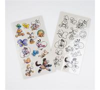Set de 2 feuilles de tatouages temporaires Diddl et ses amis