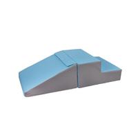 Set de 2 grands blocs en mousse blanc bleu gris