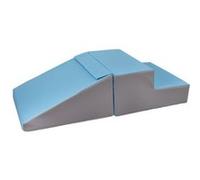 Set de 2 grands blocs en mousse blanc bleu gris Bleu G