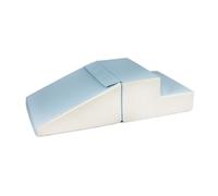 Set de 2 grands blocs en mousse blanc bleu pastel