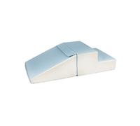 Set de 2 grands blocs en mousse blanc bleu pastel