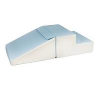 Set de 2 grands blocs en mousse blanc bleu pastel Bleu G