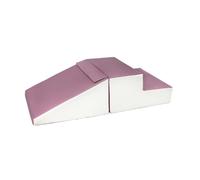 Set de 2 grands blocs en mousse blanc gris violet