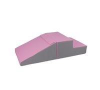 Set de 2 grands blocs en mousse blanc rose gris