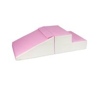Velinda Set de 2 Grands Blocs en Mousse pour crèches et maternelles (Couleur: Blanc, Rose (Pastel))