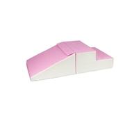 Set de 2 grands blocs en mousse blanc rose pastel
