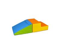 Set de 2 grands blocs en mousse jaune vert bleu orange