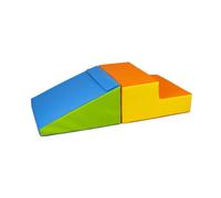 Set de 2 grands blocs en mousse jaune vert bleu orange