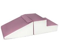 Set de 2 grands blocs en mousse blanc gris violet Violet G