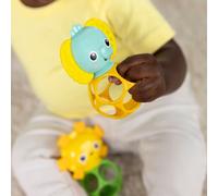 Bright Starts Jouet avec anneau de dentition Soother Pals Easy-Grasp 3 m+ 2 pièces