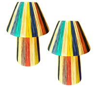 Set De 2 Lampes De Table Marrakesch Orient Boho Nature 40cm Fait Main