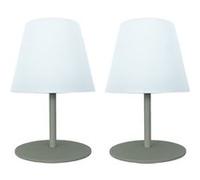 Set de 2 lampes de table LED sans fil TWINS Olive H16cm