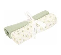 Set de 2 langes en gaze de coton Blueberry Pure Sauge (70 x 70 cm)
