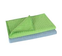 Set de 2 linges de sol microfibre premium, structure haut-bas 50 x 60 cm pour la maison, la cuisine, le stratifié et le carrelage.