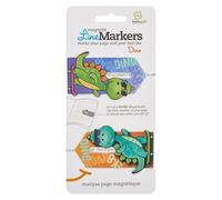 Set de 2 Marque-Page Linemarker | Set de Signets Magnétiques | Marqueurs de Page Aimantés | Clip Marque-Page | Idée Cadeau pour les Lecteurs