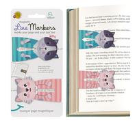 Set de 2 Marque-Page Linemarker | Set de Signets Magnétiques | Marqueurs de Page Aimantés | Clip Marque-Page | Idée Cadeau pour les Lecteurs