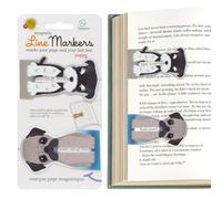 Set de 2 Marque-Page Linemarker | Set de Signets Magnétiques | Marqueurs de Page Aimantés | Clip Marque-Page | Idée Cadeau pour les Lecteurs