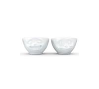 Set de 2 mini-bols humeur en porcelaine hôtelière blanche 100 ml