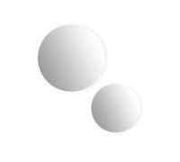Set de 2 miroirs rond Sophie - Amadeus - Blanc - Blanc G