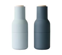 Audo Bottle Grinder Lot de 2 Bleu/Hêtre