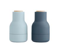 Audo Bottle Grinder Petit Lot de 2 Bleu/Hêtre