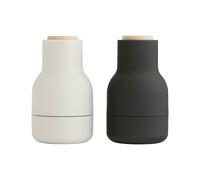 Set de 2 moulins Bottle Grinder Small couvercle hêtre H 12cm / Ø 7cm