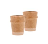 Set de 2 mugs EVIG en porcelaine Ambre Villa Collection