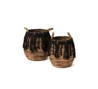 Set de 2 panier Escales noir