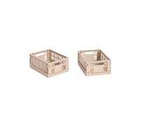 Set de 2 paniers Colour Crate recyclé mini LxWxH 17x13x8cm