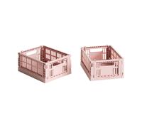 HAY HAY Colour Crate Mini 13x17 cm. lot de 2 Blush
